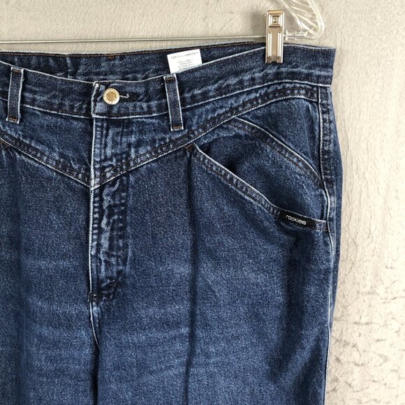 VINTAGE Rocky Mountain Jeans Juniors XL Blue Denim Bareback Western Riding - Picture 14 of 16
